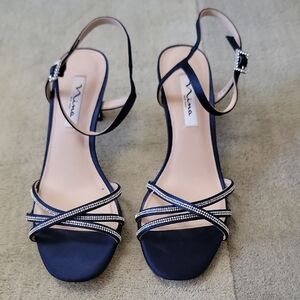 Nina Black Heels Elegant Strappy Design
